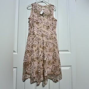 Women’s lace appliqué dress